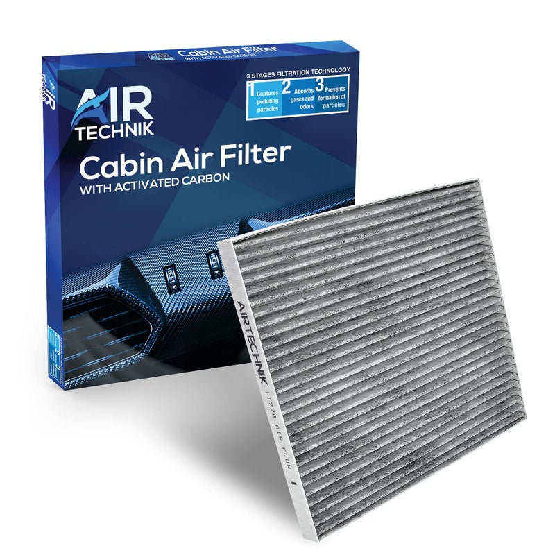 AirTechnik CF11776 Cabin Air Filter w/Activated Carbon | Fits Infiniti JX35 2013, QX60 2014-2020, Nissan Altima 2013-2018, Maxima 2016-2023, Murano 2015-2024, Pathfinder 2013-2020 - 27277-3JC1B - Image 1